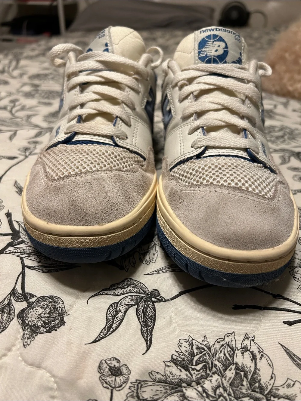 New Balance 550 sea salt pack blue agate GUC size M6.5 /W 8